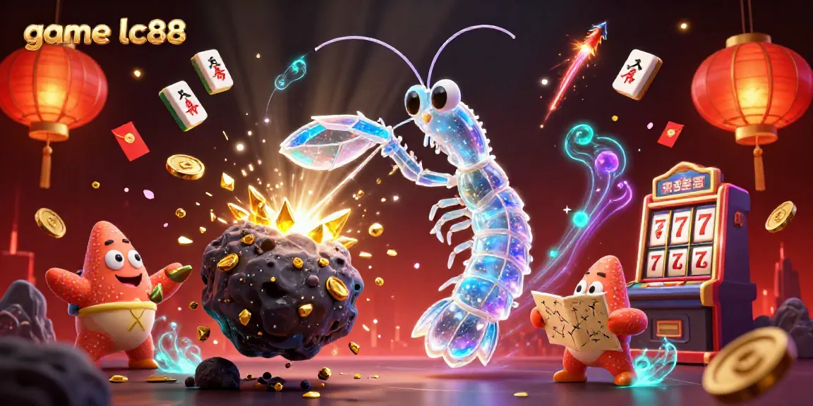 Experience the thrilling game lc88 with vibrant characters in a colorful casino scene filled with action!