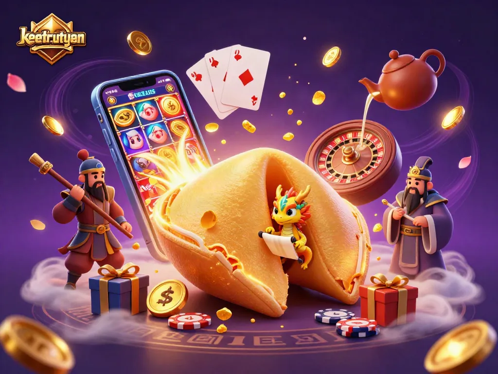 Play exciting games with keotructuyen, featuring dynamic casino elements and vibrant characters.