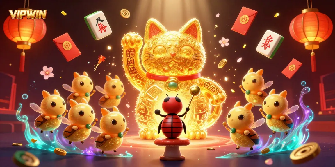 Experience thrilling gameplay at VIPWIN with vibrant casino symbols and dynamic characters.